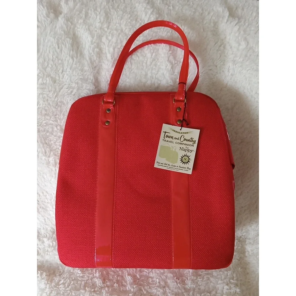 Vintage Nappy Town & Country Travel Companion Insulated Nappe-Smith Red 🇺🇸 USA